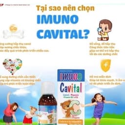 CANXI SINH HỌC IMUNO CAVITAL CÔNG NGHỆ LIPOCAL™ HẤP THỤ CANXI NHIỀU HƠN - TĂNG CHIỀU CAO VƯỢT TRỘI CHO TRẺ 5
