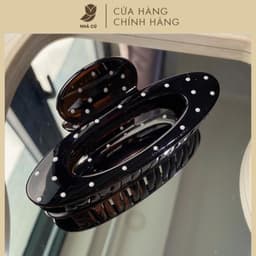 Kẹp Tóc Oval NHÀ CÚ Chất Liệu Nhựa Phong Cách Hàn Quốc Thời Trang Cho Nữ Hot Trend 6188 1