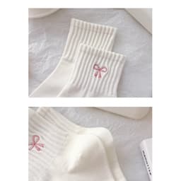 Combo 5 Đôi Tất Trắng Dành Cho Nữ Xu Hướng Ins Hoạt Hình Dễ Thương Phong Cách Hàn Quốc tt95 5
