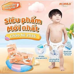 COMBO 3 BỊCH Tã Bỉm MOMOJI EXTRA SOFT  mềm mỏng thấm hút tốt. 7
