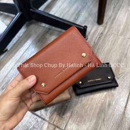 Ví Gấp 3 Da Xước 2 Đinh CLS Ví Mini 4