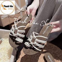 (G0348)Cao gót mũi tròn 3 phân dây phối khoá kẹp ngón êm _Thanh Vân Shoes 3