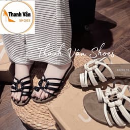 (G0348)Cao gót mũi tròn 3 phân dây phối khoá kẹp ngón êm _Thanh Vân Shoes 6