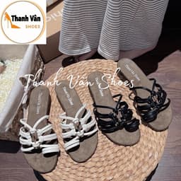 (G0348)Cao gót mũi tròn 3 phân dây phối khoá kẹp ngón êm _Thanh Vân Shoes 8
