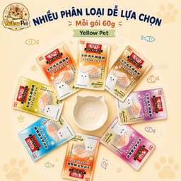 Combo 10 gói pate Ciao Nội Địa Mix Vị Thượng Hạng Cho Mèo Bổ Sung Năng Lượng | Yellow Pet 3