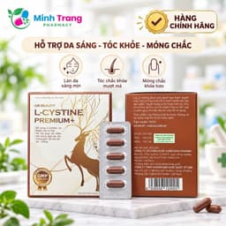 Viên uống L-CYSTINE PREMIUM hỗ trợ mọc tóc, làm đẹp da, cải thiện da tối màu,giảm lão hóa (H/60v) 1
