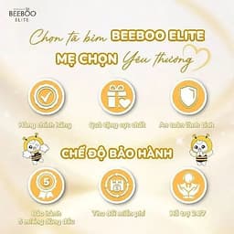 Combo 2 Bịch Bỉm Dán/ Bỉm Quần Beeboo Elite Thương Nhật Bản, Mềm Mịn, Thấm Hút 1500ml, Đủ Size XS/S/M/L/XL/2XL/3XL 7