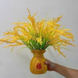 séc Bình cả hoa lúa thần tài trang trí bàn thờ, bàn làm việc 1