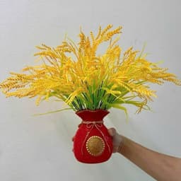 séc Bình cả hoa lúa thần tài trang trí bàn thờ, bàn làm việc 5