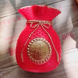 séc bình kèm hoa hình túi tiền chiêu tài lộc 6