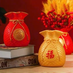 séc bình kèm hoa hình túi tiền chiêu tài lộc 4
