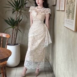 ĐẦM BODY REN DỰ TIỆC XÉO TÀ XUKADRESS 6