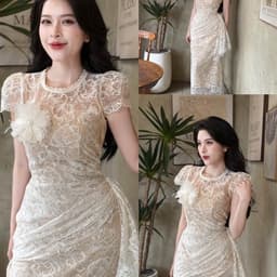 ĐẦM BODY REN DỰ TIỆC XÉO TÀ XUKADRESS 2