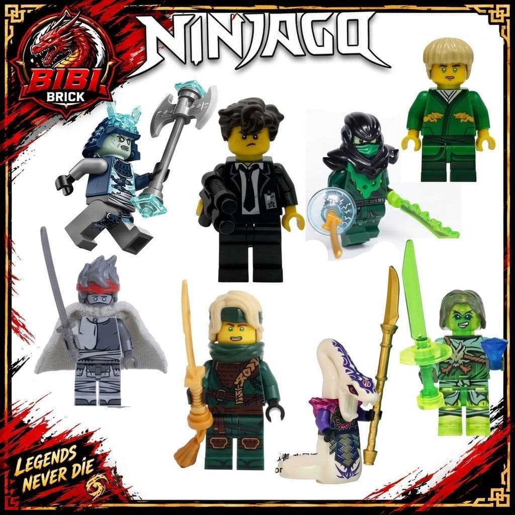 [CÓ SẴN]Nhân Vật Đặc Biệt Ninjago-Minifigures Jay ,Grimfax,Pythor Crystal,Lloyd Enemy,Kai Monstrosity,Morro