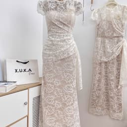 ĐẦM BODY REN DỰ TIỆC XÉO TÀ XUKADRESS 7
