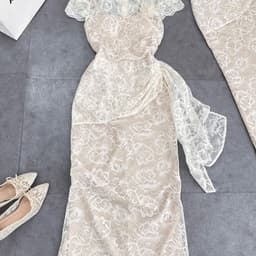 ĐẦM BODY REN DỰ TIỆC XÉO TÀ XUKADRESS 8