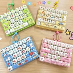 (Tặng stiker b3) Đồ Chơi Bàn Phím 26 Ô Giảm Căng Thẳng Tăng Phong Cách Thiết Kế Tháo Rời Nút Móc Trang Trí Dễ Thương 2
