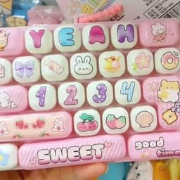 (Tặng stiker b3) Đồ Chơi Bàn Phím 26 Ô Giảm Căng Thẳng Tăng Phong Cách Thiết Kế Tháo Rời Nút Móc Trang Trí Dễ Thương 5