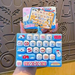 (Tặng stiker b3) Đồ Chơi Bàn Phím 26 Ô Giảm Căng Thẳng Tăng Phong Cách Thiết Kế Tháo Rời Nút Móc Trang Trí Dễ Thương 7