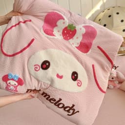 Bộ ga gối chăn trần bông 4 món,thêu nổi hoạ tiết xinh xắn,vải đũi hàn mát mềm mịn 6