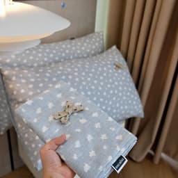 Vỏ gối Đũi Linen mát mịn hoạ tiết hoa nhí xinh xắn,kích cỡ 48x72 9