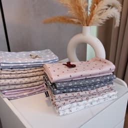Vỏ gối Đũi Linen mát mịn hoạ tiết hoa nhí xinh xắn,kích cỡ 48x72 6