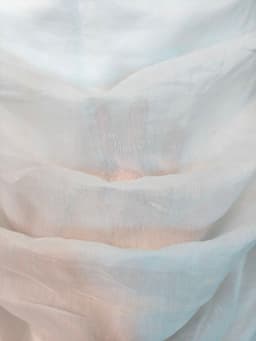 [2hand] Đầm tiệc voan tơ trắng size S tặng kèm 2 dây tơ 5