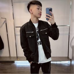 Áo Khoác Bomber DSQ Nam Nữ Khóa Zip Bạc Phối Khóa 2 Bên Túi Hộp Chất Liệu Gió 2 Lớp Phong Cách Trẻ Trung Ấm Áp 5