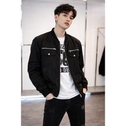 Áo Khoác Bomber DSQ Nam Nữ Khóa Zip Bạc Phối Khóa 2 Bên Túi Hộp Chất Liệu Gió 2 Lớp Phong Cách Trẻ Trung Ấm Áp 8