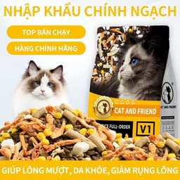 [ 5kg Chính Hãng ] Hạt Thức Ăn Cho Mèo S2Pet V1Plus Mix Topping Hỗ Trợ Tăng Cân, Mượt Lông, Giảm Mùi | Yellow Pet 5