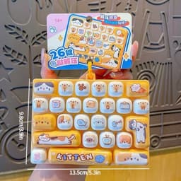 (Tặng stiker b3) Đồ Chơi Bàn Phím 26 Ô Giảm Căng Thẳng Tăng Phong Cách Thiết Kế Tháo Rời Nút Móc Trang Trí Dễ Thương 9