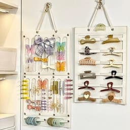 Giá Đỡ Kẹp Tóc / Nơ Treo Tường Kích Thước Lớn Tiết Kiệm Không Gian Trang Trí Phòng Bé Gái 5