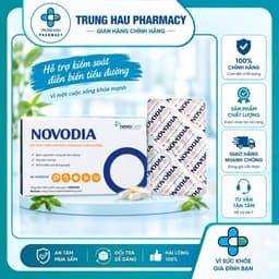 Viên uống Novodia hộp 30 viên -  Hỗ trợ giảm nguy cơ biến chứng tim mạch của đái tháo đường 1