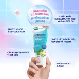 Gel rửa mặt dịu nhẹ làm sạch da dầu và da dễ nổi mụn – Acnacare Face Cleanser Gel – Tuýp 75g 3
