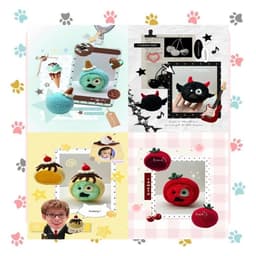 tlhh | Mũ bằng len cho ball cỏ tí và doll 10cm 1