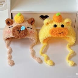 tlhh | Mũ bằng len cho ball cỏ tí và doll 10cm 2