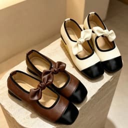 Búp bê phối nơ xinh êm chân, chất liệu da mềm đế cao su (Form chuẩn) 9
