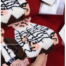 Sẵn-Áo Gấu Đỏ len dày mịn ấm áp Sợi mềm Cao Cấp 2