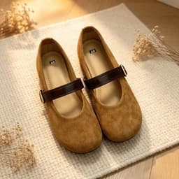 Giày búp  bê chất liệu da lộn mềm êm chân (Form chuẩn) Mã g1 5
