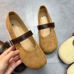 Giày búp  bê chất liệu da lộn mềm êm chân (Form chuẩn) Mã g1 7