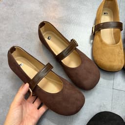 Giày búp  bê chất liệu da lộn mềm êm chân (Form chuẩn) Mã g1 9
