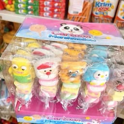 Sỉ khay 40 xiên kẹo dẻo bông mashmallow noel nhiều vị, kẹo dẻo xiên hình noel cho bé Candy Snack Ăn Vặt Chua Food 3