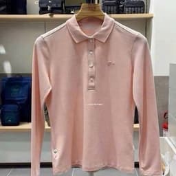 Sẵn-Áo Polo Cá Hồng dài tay Vải Gai Sịn trẻ trung năng động 6