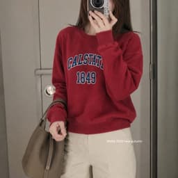 Áo Nỉ Đỏ Calstate Tôn da chất mềm đẹp[Sẵn] 6