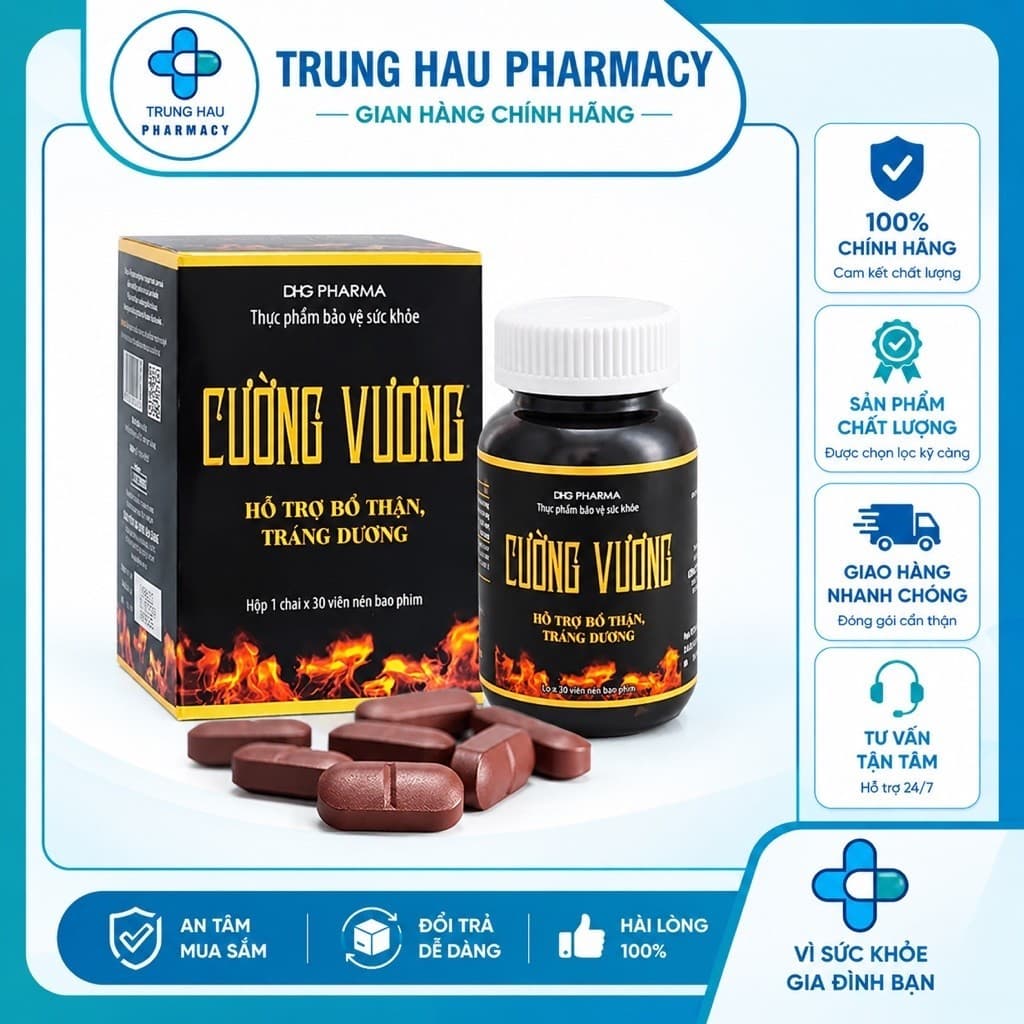 Cường Vương DHG Pharma 30 viên - Viên uống bổ thận tráng dương