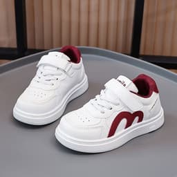 Mã G9 Giày Sneaker Trẻ Em Cổ Thấp Khóa Dán Chữ M Phong Cách Hàn Quốc Cho Bé Trai Bé Gái Size 26-37 1