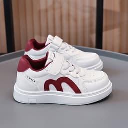 Mã G9 Giày Sneaker Trẻ Em Cổ Thấp Khóa Dán Chữ M Phong Cách Hàn Quốc Cho Bé Trai Bé Gái Size 26-37 5