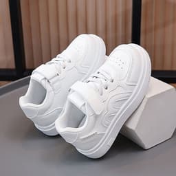 Mã G9 Giày Sneaker Trẻ Em Cổ Thấp Khóa Dán Chữ M Phong Cách Hàn Quốc Cho Bé Trai Bé Gái Size 26-37 3