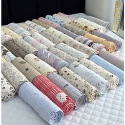 Bộ ga gối 3 món vải Đũi tơ tre mềm mát,dễ vệ sinh,nhiều hoạ tiết xinh xắn,ga bo chun theo yêu cầu 6