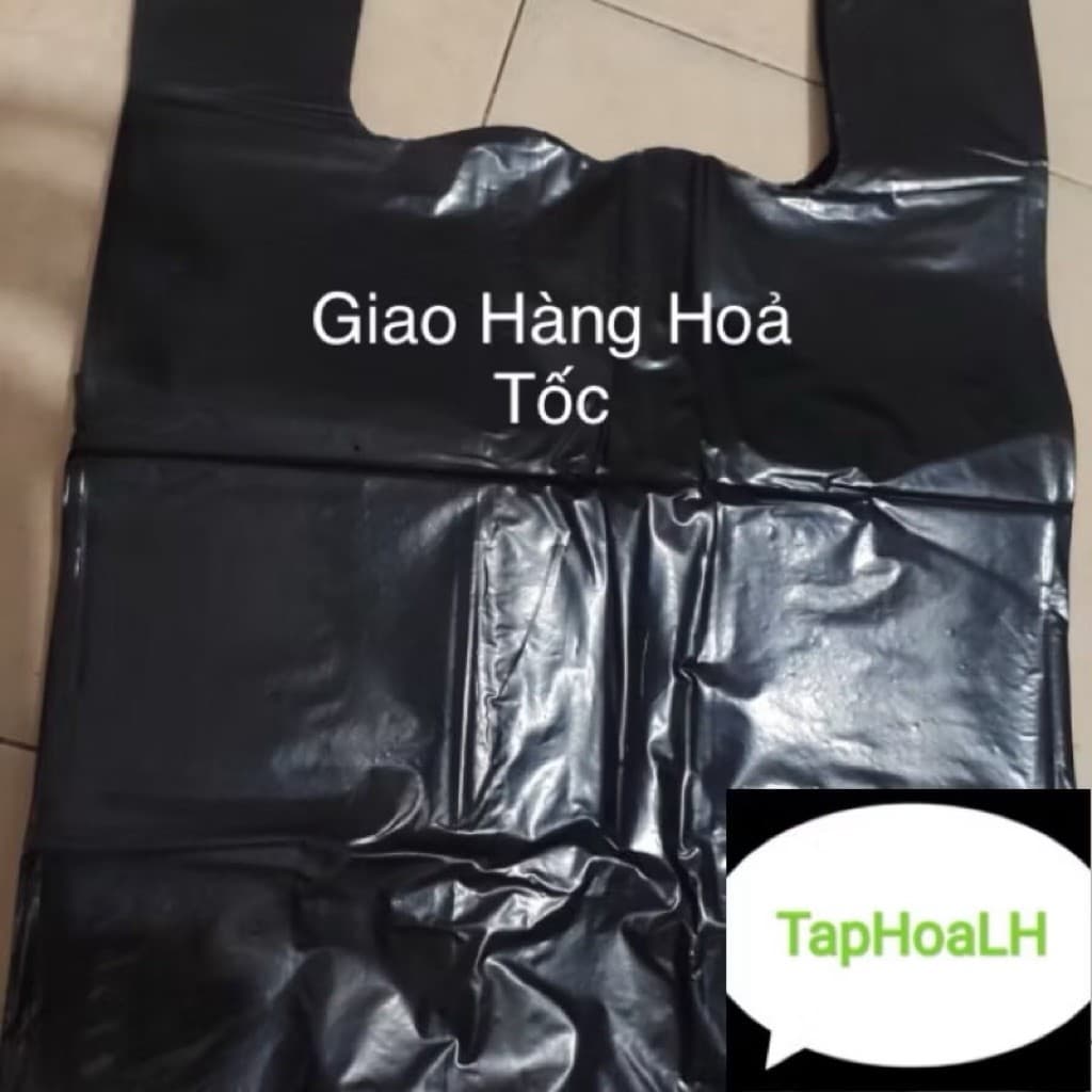 Túi đựng rác loại dày, Túi bóng đen gói hàng (1kg)